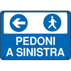 direzione pedoni a sinistra direzione pedoni a sinistra